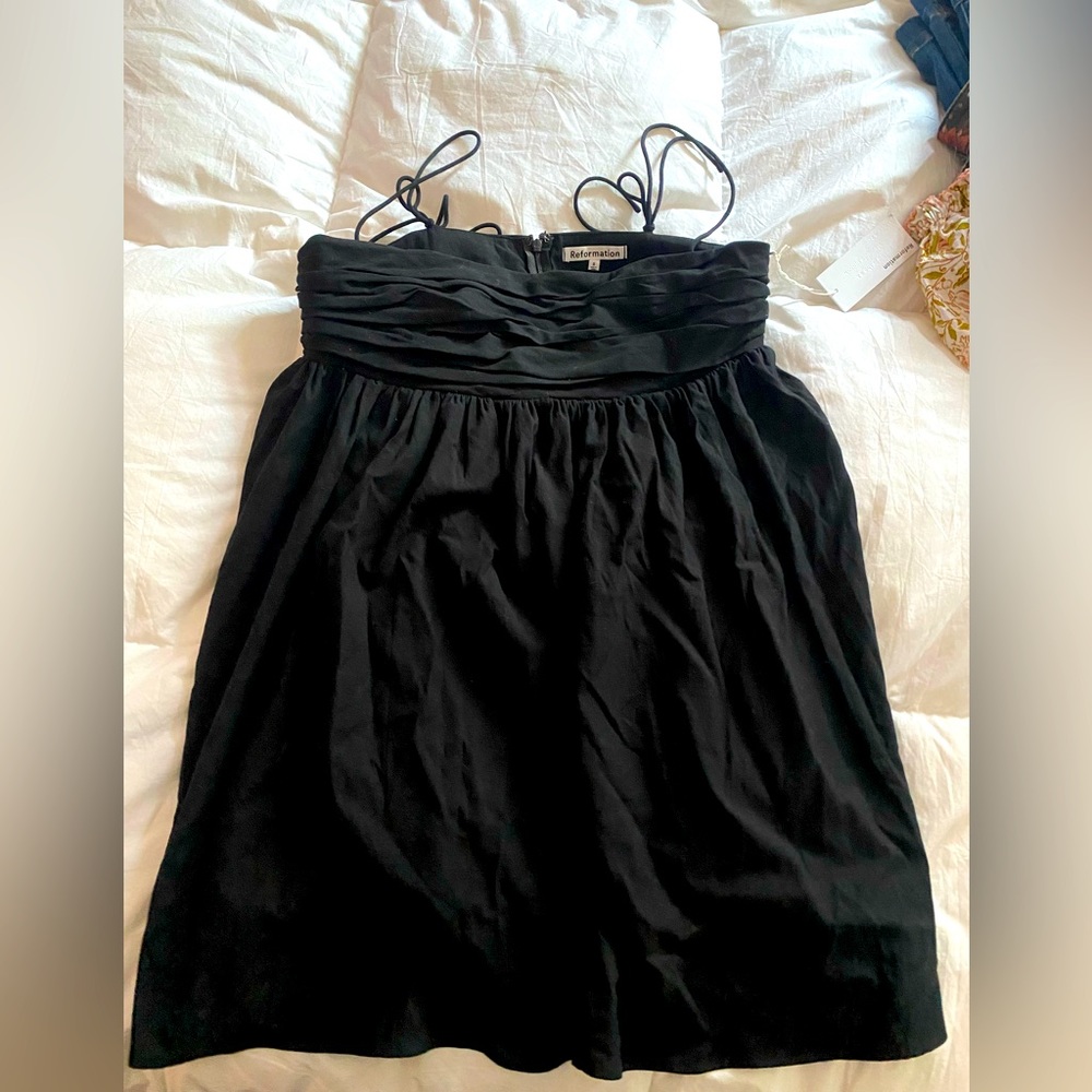 Reformation black dress